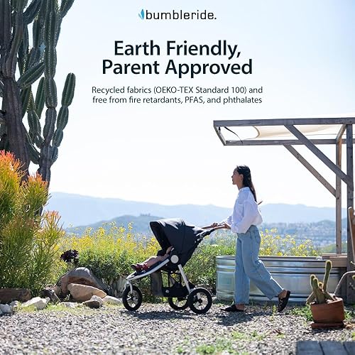 Miniatura 6 de Bumbleride Indie - Cochecito de bebé todo terreno, ligero, seguro para recién nacidos, con suspensión completa, neumáticos llenos de aire,