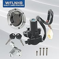 Vista 3 de WFLNHB Llave de bloqueo de encendido para Kawasaki EX250J 2008 250R EX250J SE 2012 EX300A SE 2014