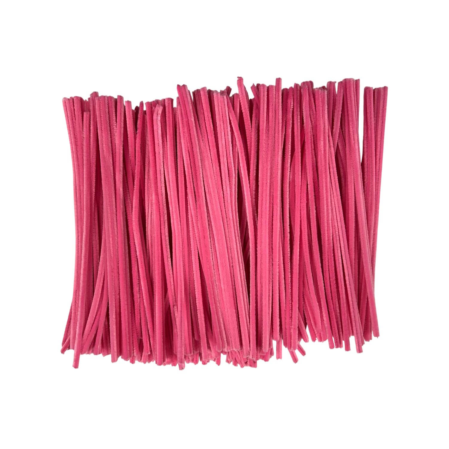 Pack of 250 Pink Coloured Pipe Cleaners 30cm x 6mm Craft Chenille Stems