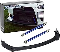 Vista 15 de x xotic tech Alerón Labio Universal para Parachoques Delantero Spoiler Barbilla Divisor Difusor Protector Ala Guardabarros Moldura Kit de Carrocería