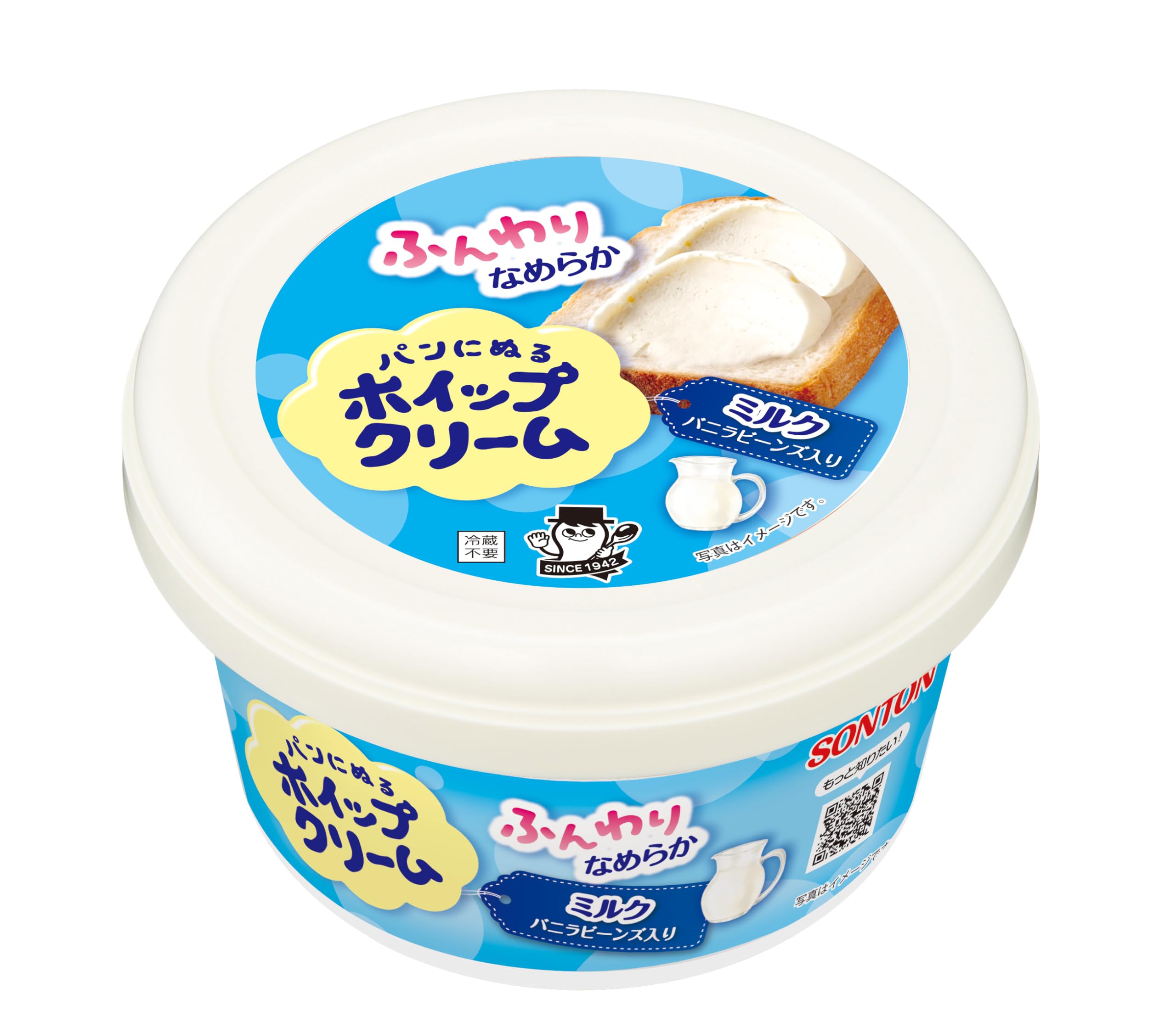 Amazon.co.jp: ソントン パンにぬるホイップクリーム ミルク 150g×6個