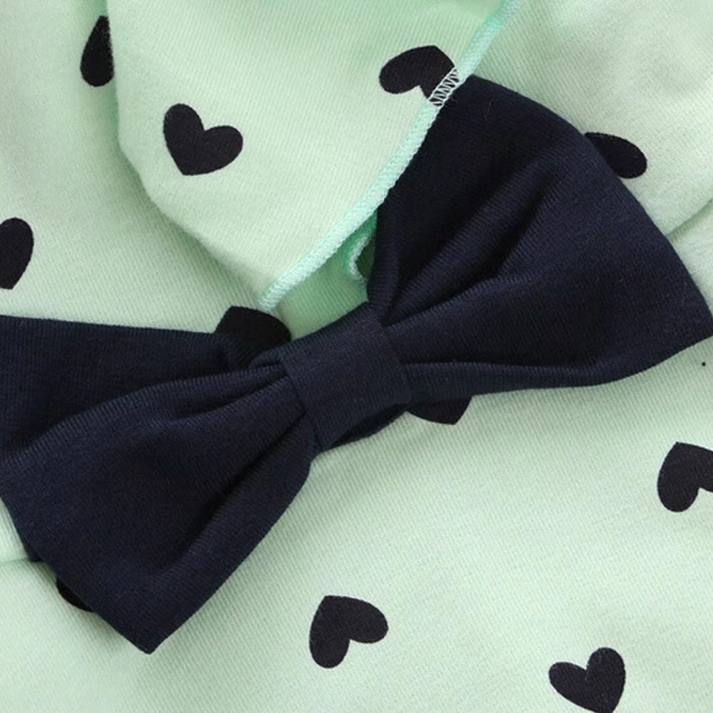 Conjunto de ropa corta para bebé niña, 2 piezas con camiseta y pantalones cortos