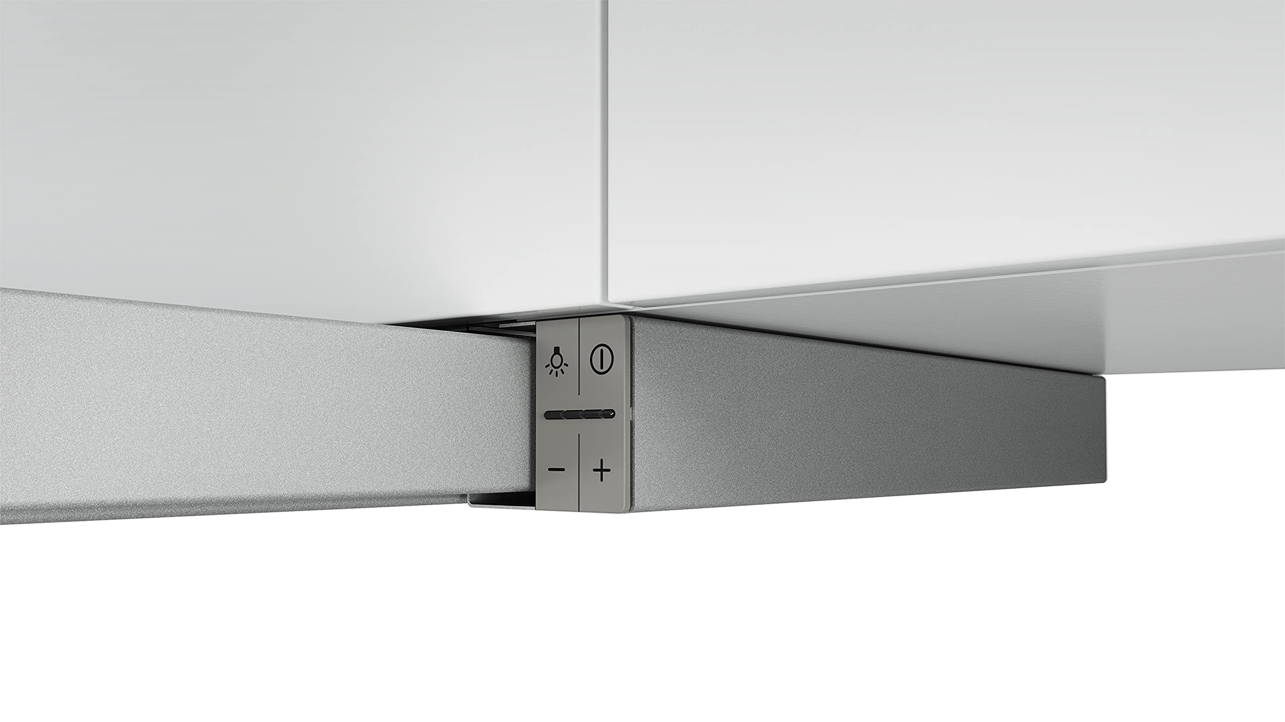 Bosch DFL064A52 Serie 4 - Campana de pantalla plana, 60 cm de ancho, circulación y salida de aire, fabricado en Alemania, motor EcoSilence Drive silencioso y eficiente, iluminación LED uniforme,