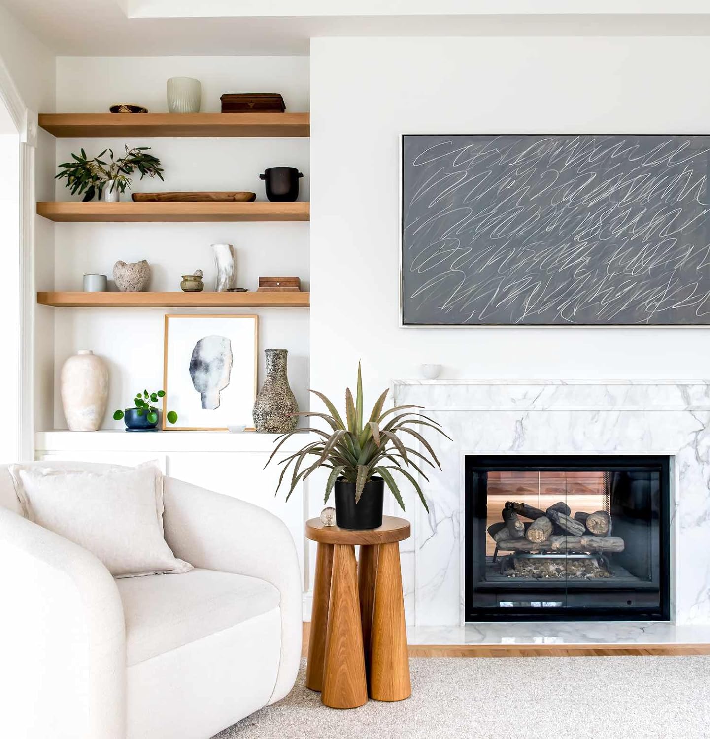 Briful Agave Plant Artificial 17 Inch Fake Potted Plant Large Succulent Fake Plants for Home Office Table Room Indoor/Outdoor Decor (Red) - Image 4