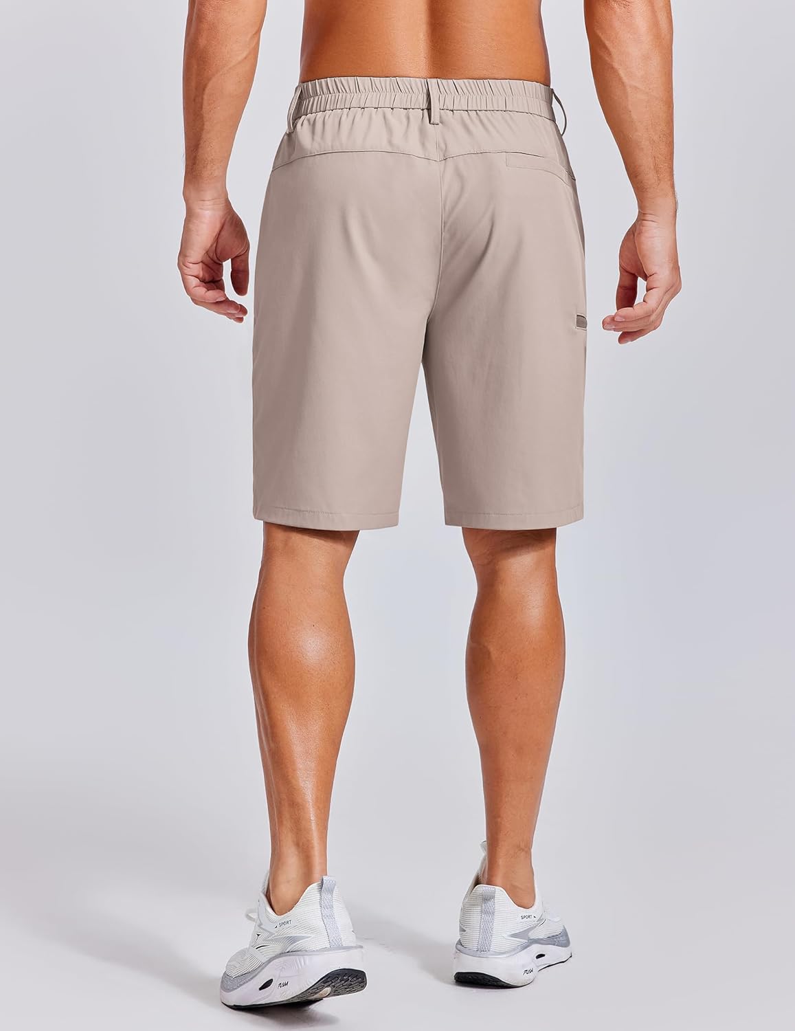 COOFANDY Men's Casual Golf Shorts 9" Lightweight Stretch Quick-Dry Shorts for Hiking Work with 4 Pockets - Image 2