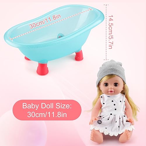 Miniatura 3 de Juego de baño para muñecas de bebé, juego de muñecas de bebé para niños pequeños, para niñas de 3, 4 y 5 años, regalos de fiesta, juguetes para