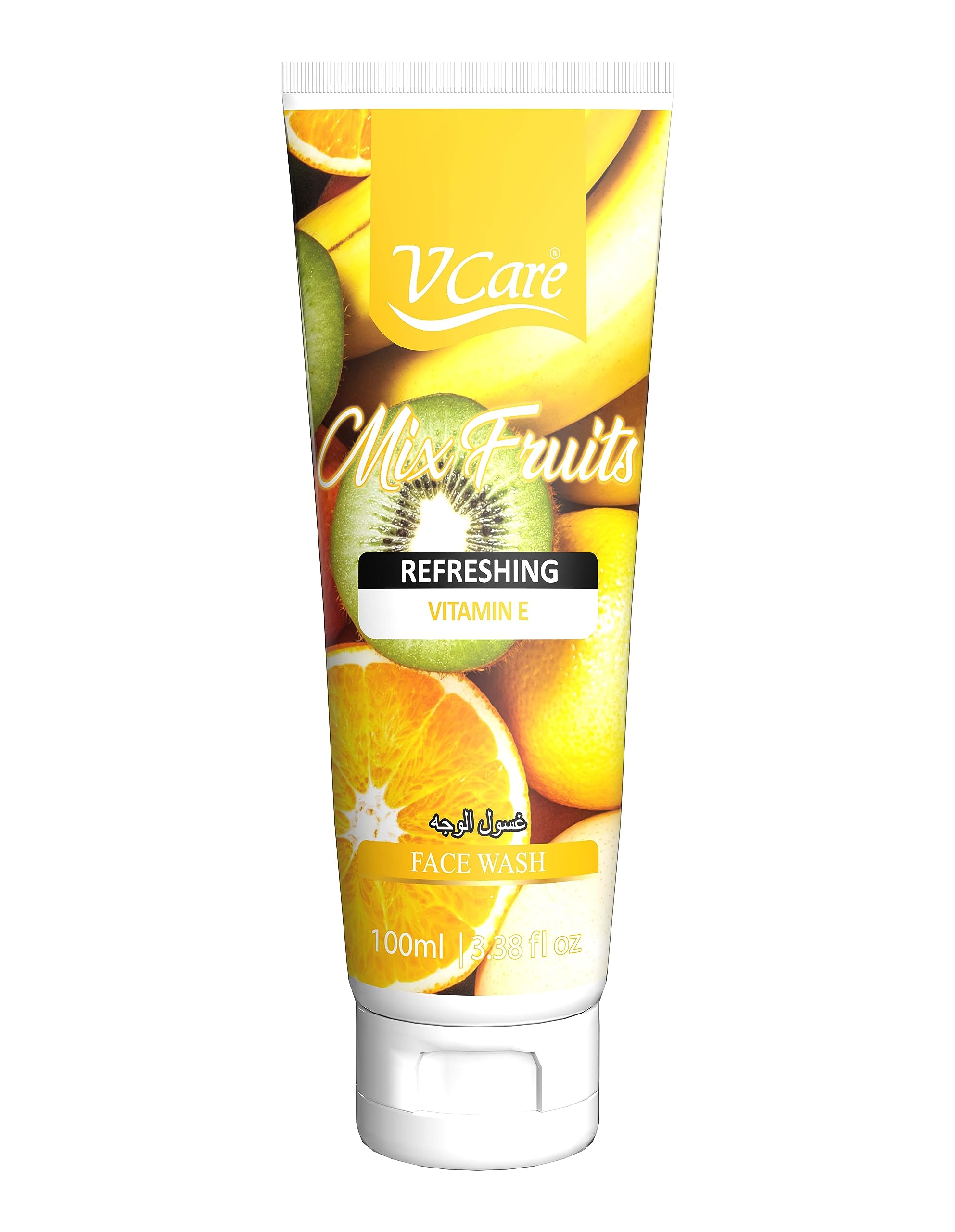 V Care Face Wash 100ml - Nourishing & Revitalizing Formula | Vitamin E & Mixed Fruits Extract | Gentle Cleanser for Healthy, Radiant Skin