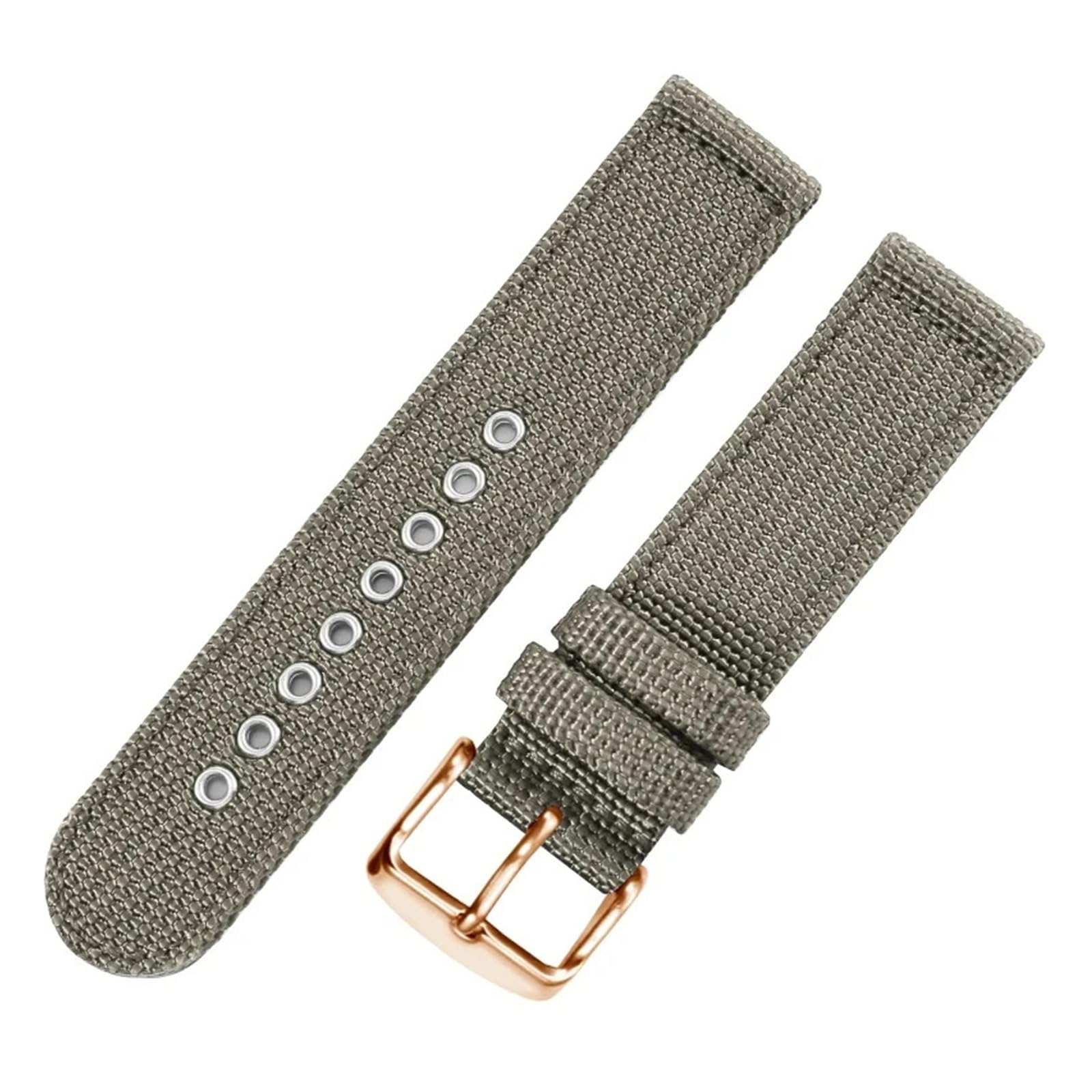 HuanJ Bracelet De Montre En Nylon À Interface Plate Et Droite, Dimensions: 19, 20, 21, 22, 23 Et 24mm