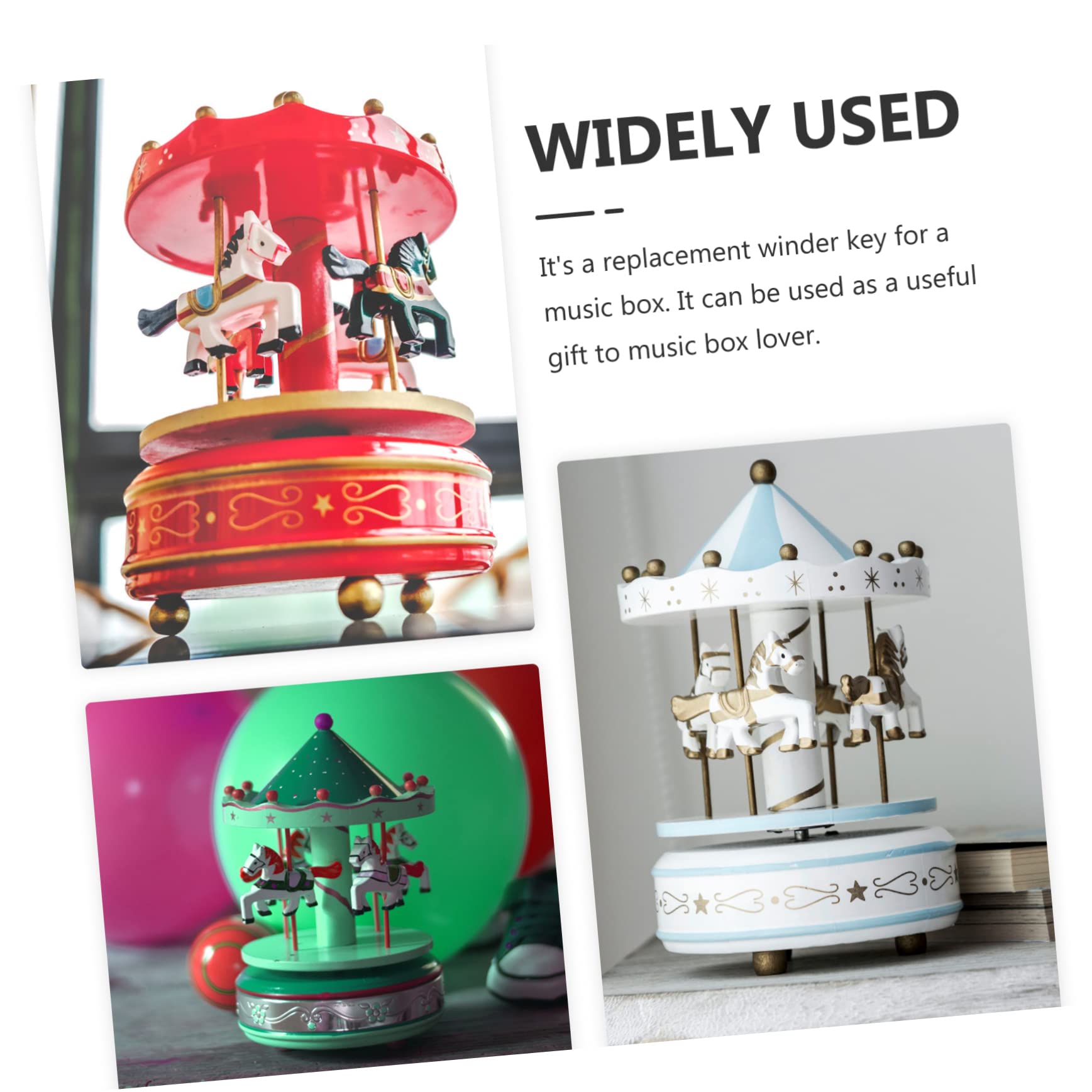 24x Aufziehschlüssel Für Spieluhren - Ersatzgriffe In Silber & Gold | Passend Für Viele Marken