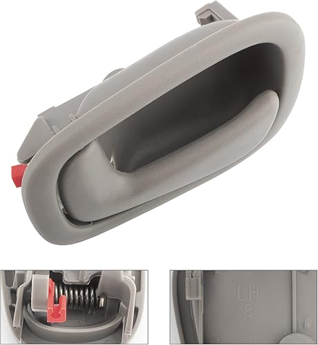 Miniatura 6 de BOXI 79502 Manija interior de la puerta delantera o trasera del lado del conductor para Chevy Prizm Corolla 1998 1999 2000 2001 2002 gris  GM1352138