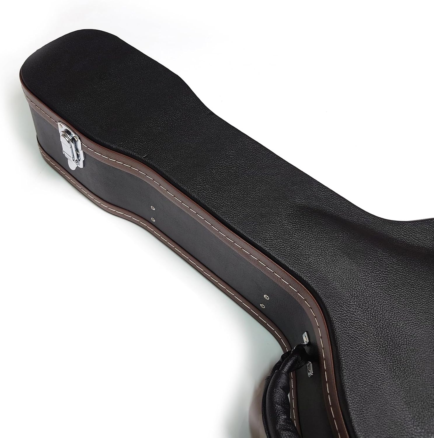 Premium Acoustic Guitar Case for Gibson D Series or 41 Inch Guitar Case Hard Shell with Plush Interior, Waterproof Leather, Storage Compartment (B-Black)