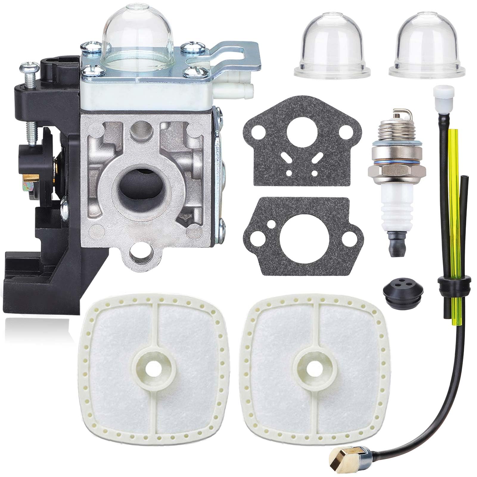 HOODELL Adjustable SRM225 Carburetor for Echo GT225 PE225 PAS-225 SHC-225 RB-K93 SRM-225 Weed Eater Parts Rebuild, Easy-Start Trimmer Edger Carb with Tune Up Kit Primer Bulb