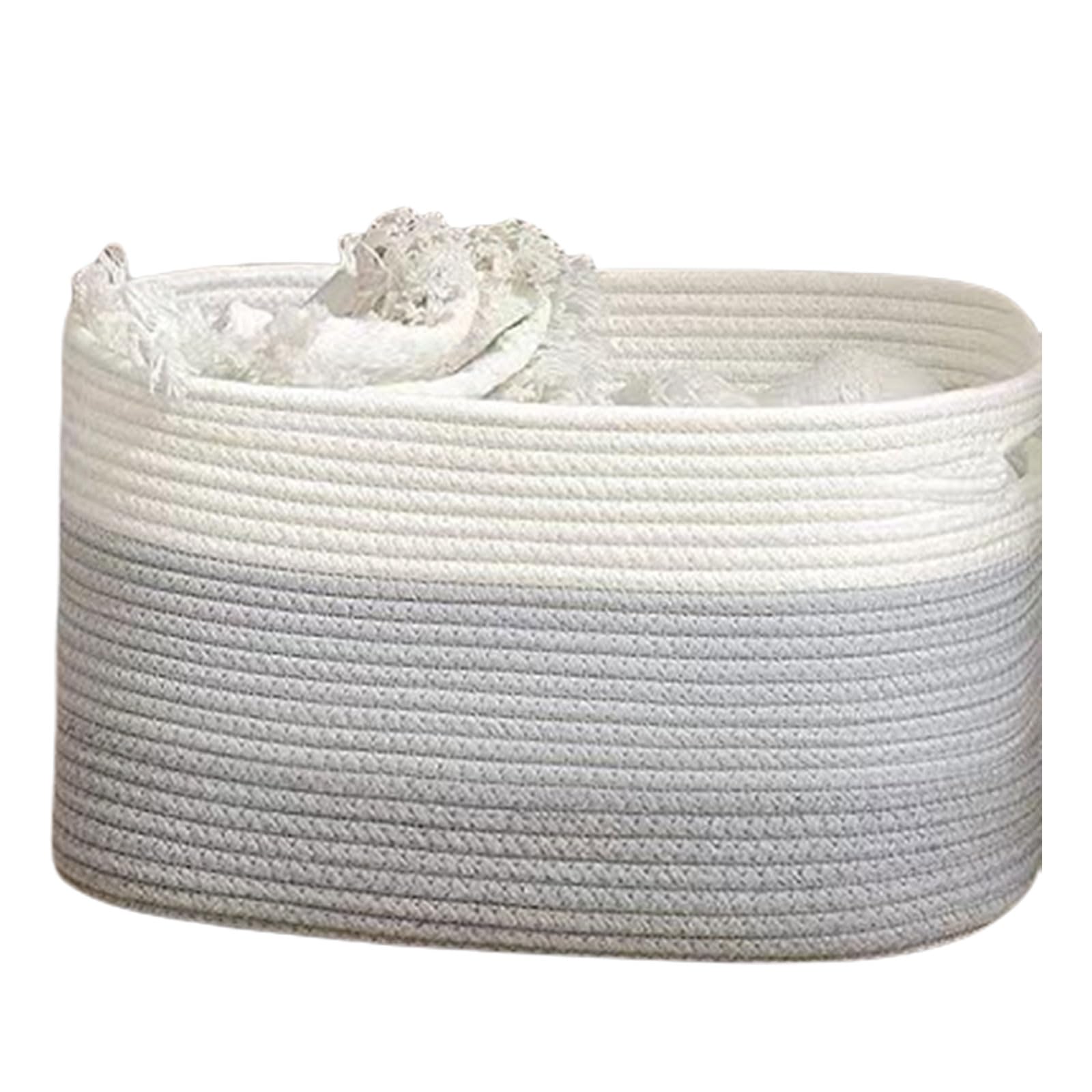 Panier en corde de coton élégant pour sublimer votre salon