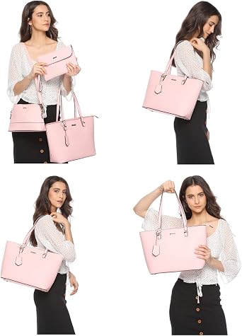 Women Fashion Handbags Tote Bag Shoulder Bags Top Handle Satchel Purse Set