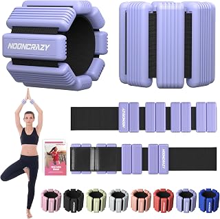 Pilates Wrist Ankle Weight for Women, Adjustable Weight Set of 2 | Soft Silicone, Strong Hook & Loop, Wearable Arm Leg Weight for Walking, Yoga, Barre, Strength Training at Gym & Home