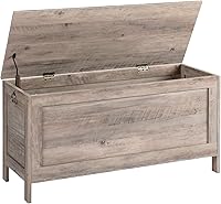 Vista 12 de HOOBRO Caja de juguetes, baúl de almacenamiento de aspecto de madera retro con bisagra de seguridad, banco de almacenamiento de entrada soporta 220