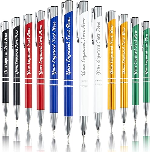 Bolígrafos personalizados a granel con grabado sin nombre, bolígrafo de impresión personalizada, bolígrafo de metal pastel, regalo personalizado