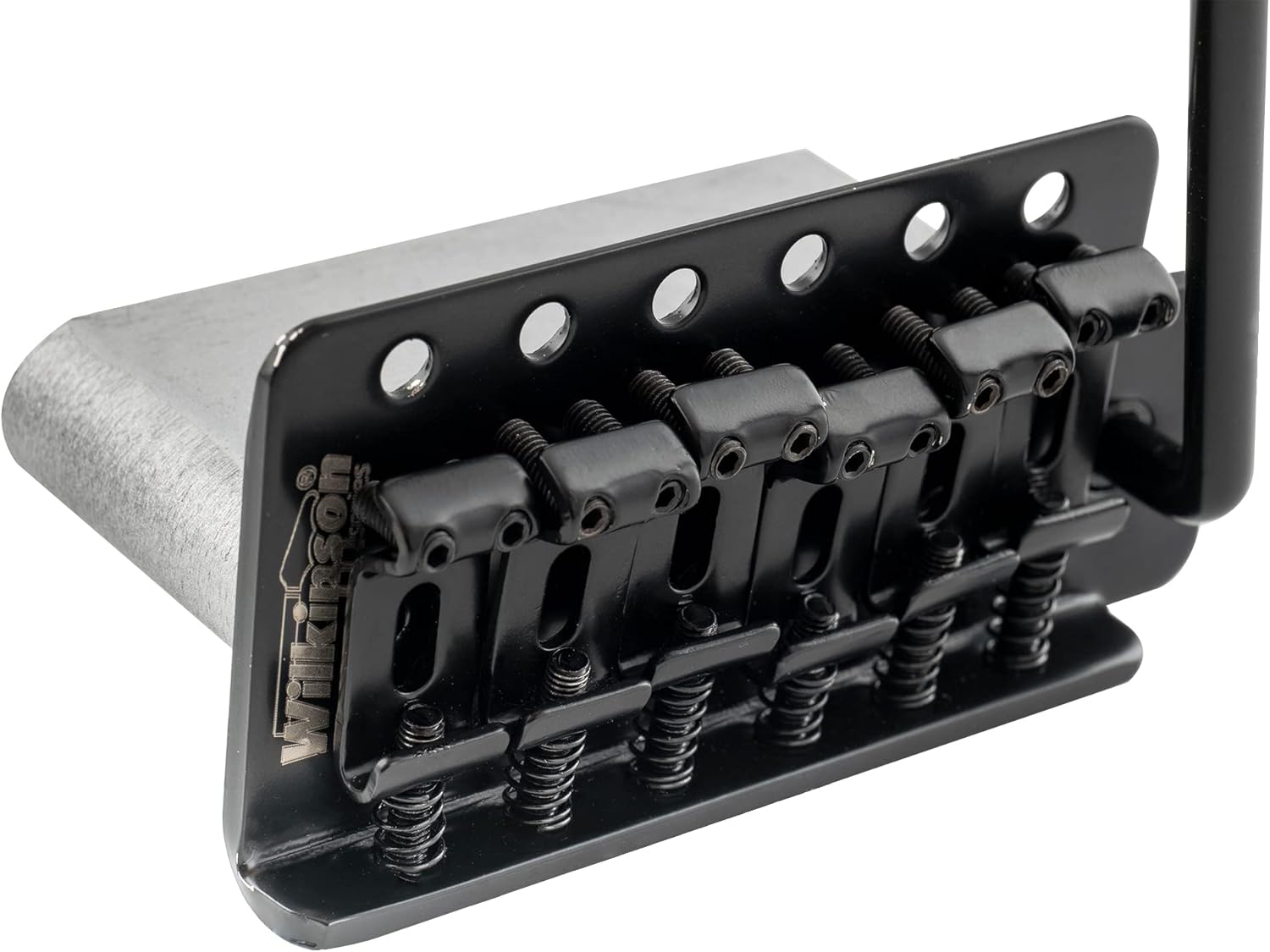 Wilkinson M Series 52.5mm 6-Screw Vintage Guitar Tremolo Bridge with 36mm Block for Squier/Mexico Fender Strat Style Electric Guitar, Black