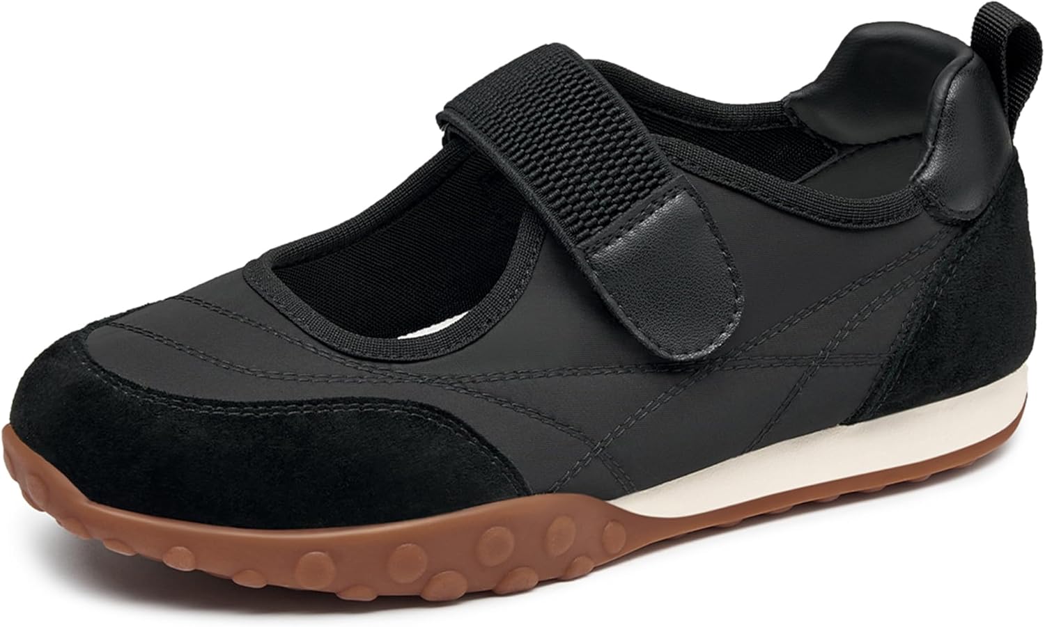 Womens Retro Mary Jane Sneakers Lightweight Comfortable Slip On Walking Shoes Non Slip Work Business Casual Footwear Womens Fashion Ballet Sneakers