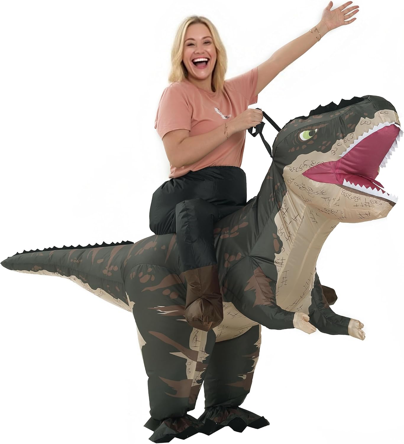 Dinosaur Blow Up Costume Adult Ride On Dinosaur Costume For Halloween and Christmas