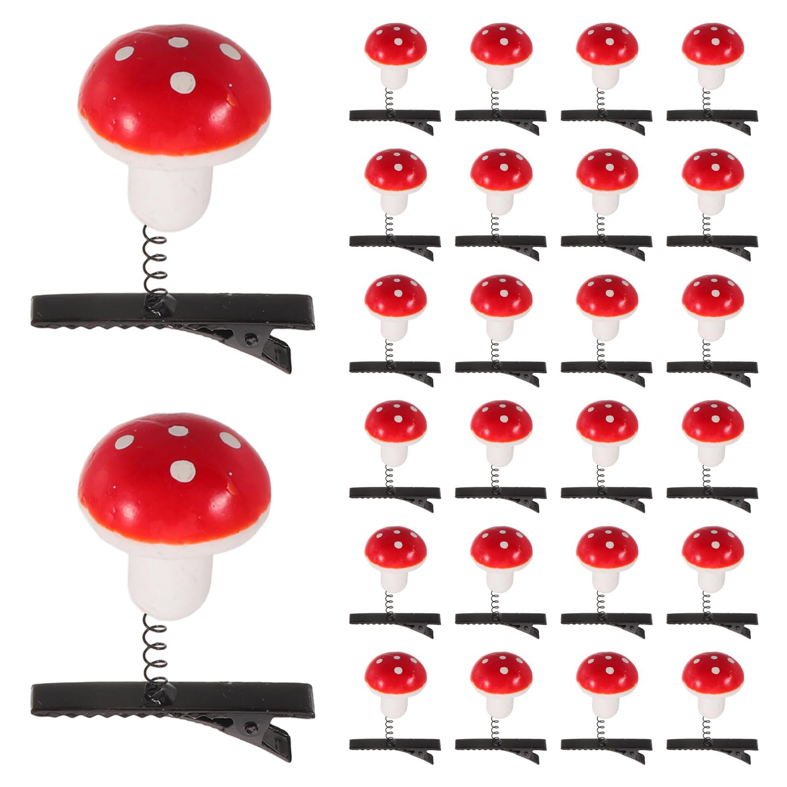 Pinzas para el cabello con forma de seta que no se deslizan del pelo 8
