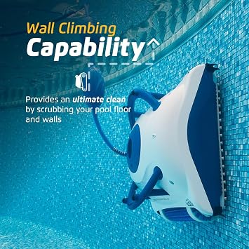 Dolphin Nautilus Pool-Up Robotic Pool Vacuum Cleaner up to 26 FT - Wall Climbing with Scrubber Brush