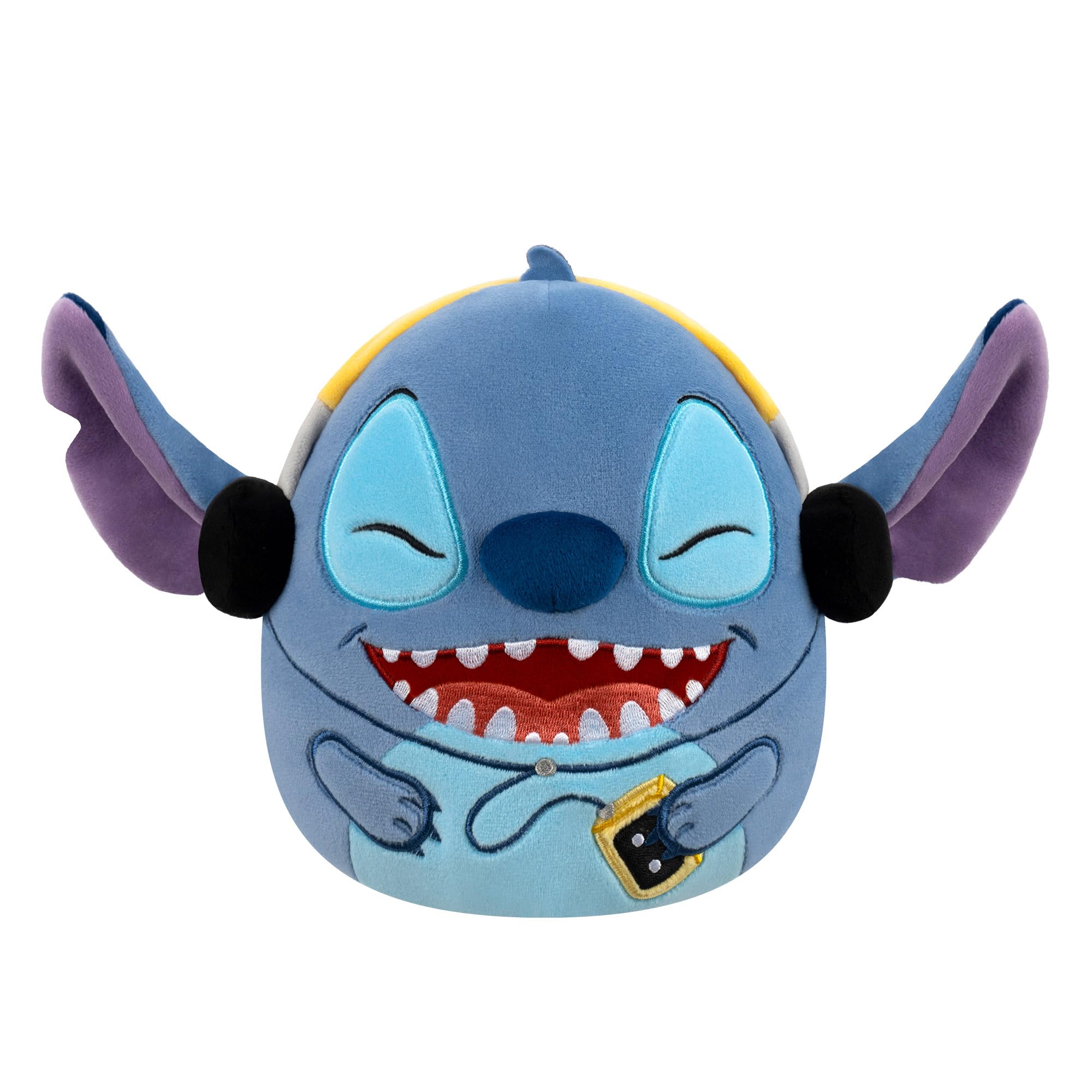 Squishmallows Original 8-Inch Disney Stitch with Headphones Plush