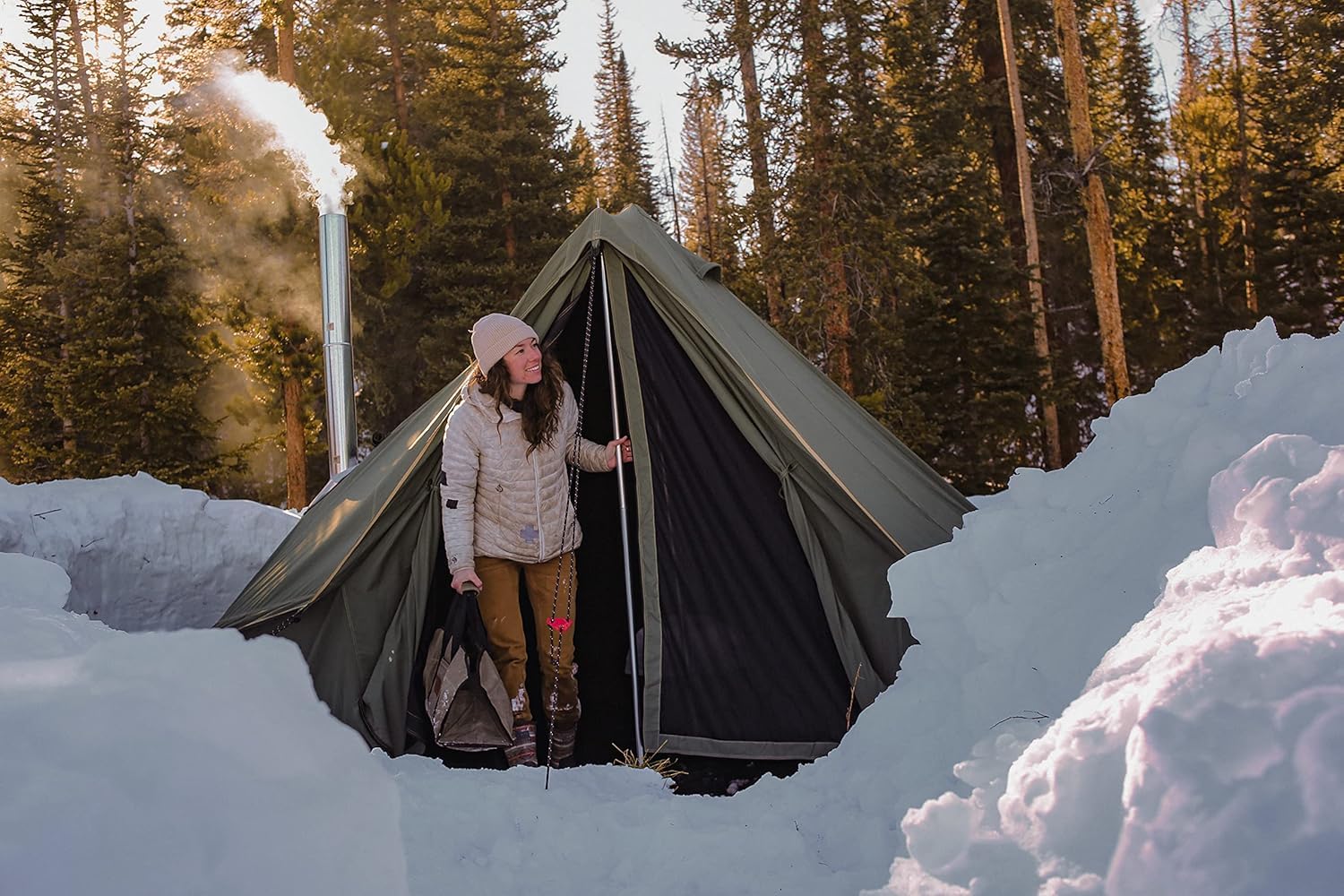 WHITEDUCK Regatta Canvas Bell Tent - wStoveJack Waterproof 4 Season Luxury Camping and Glamping Yurt Tent Outdoor product thumbnail 7