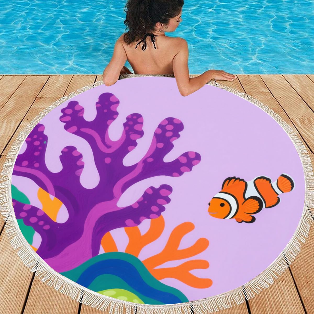 Asciugamani Rotondi per Adulti per Adulti, Asciugamano da Viaggio a Sabbia secca Rapida a Sabbia secca Rapida a Sabbia secca a Sabbia per Spiaggia, Campeggio, Campeggio, Palestra