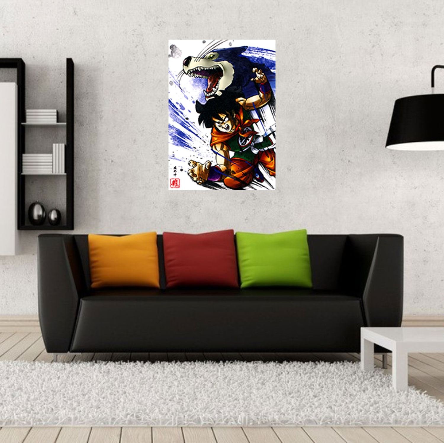 Poster Yamcha DBZ Manga Technique Wolf Catch Dragon Ball Z