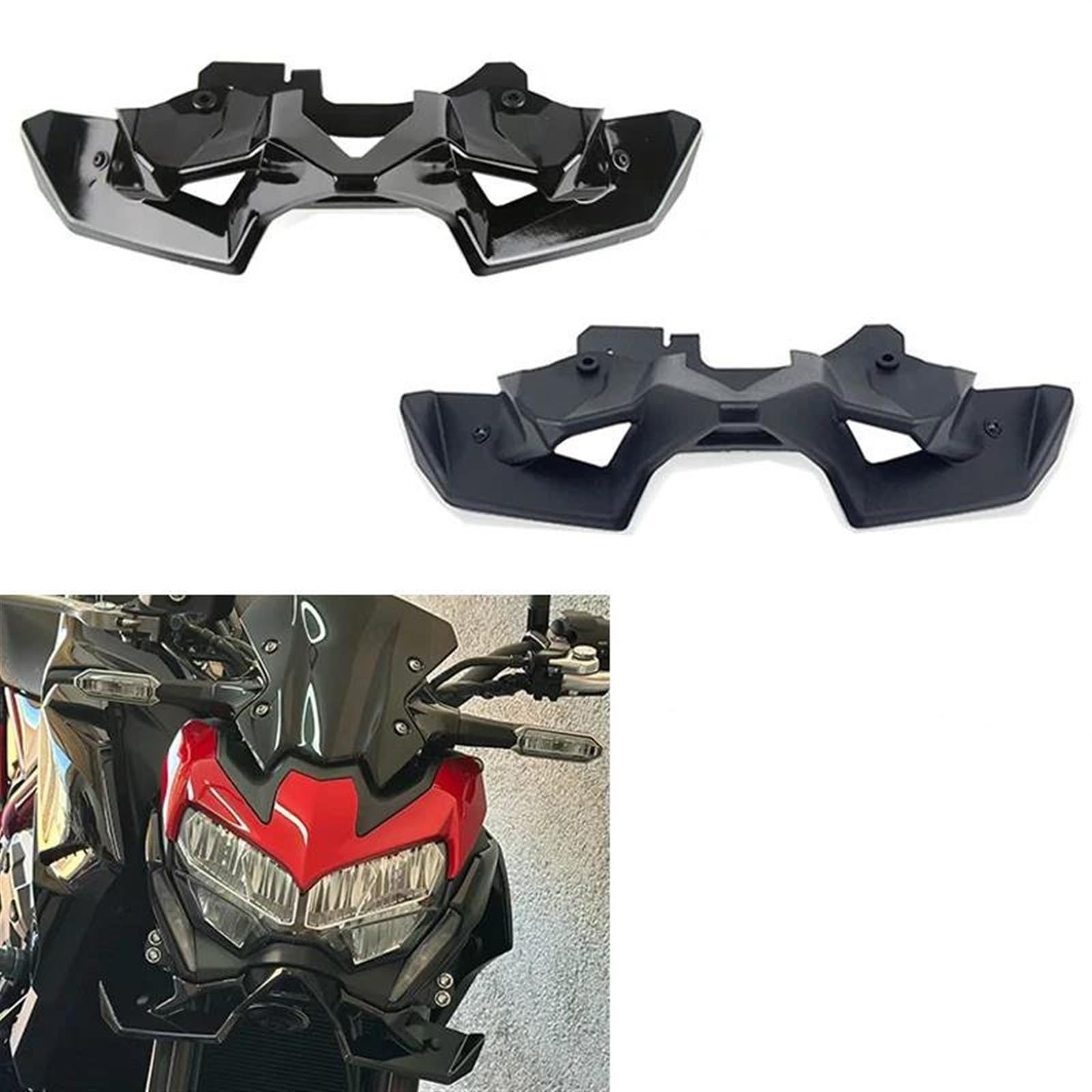 Aileron Avant Pour Kawasaki Z900 (2020-2025) - Accessoire Aérodynamique En ABS - Noir - Style Sportif - 7
