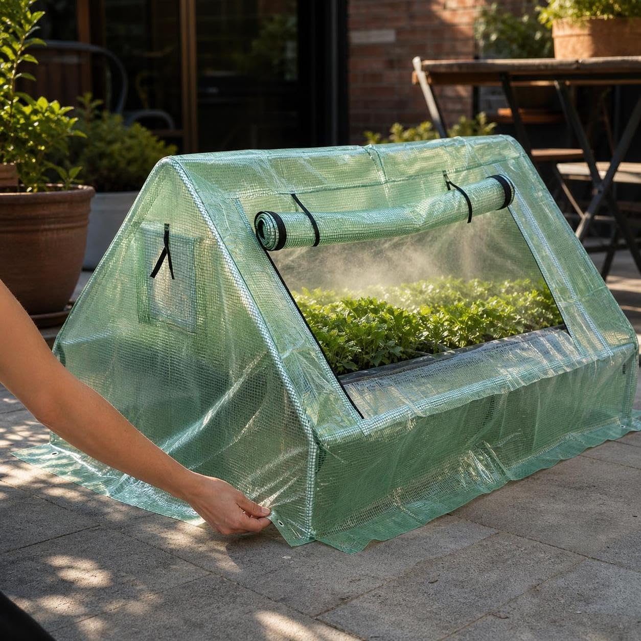 Invernaro para Plantas 180x140x94cm portátil para Cultivo y protección en jardín o balcón - para Patio | para germinación
