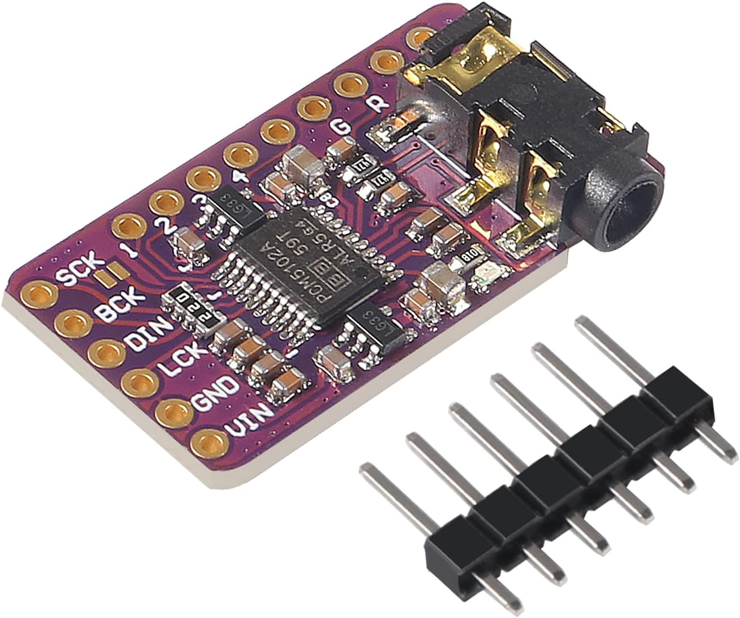 3pcs PCM5102 I2S IIS Lossless Digital Audio DAC Decoder Module Stereo DAC Digital-to-Analog Converter Voice Module for Arduino Raspberry Pi