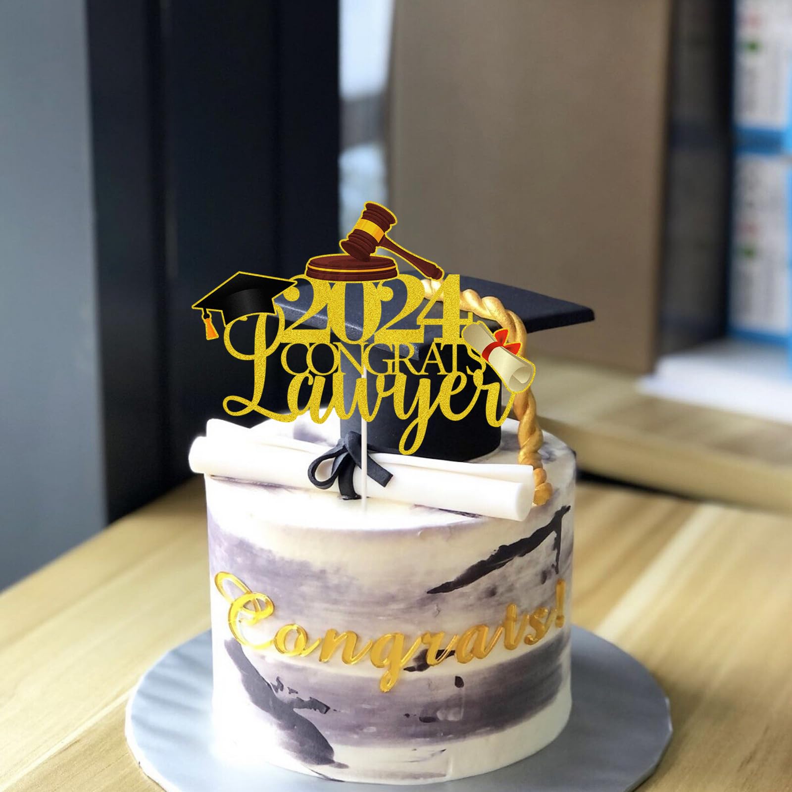 Décoration De Gâteau Passed The Bar - Future Lawyer/Lawyer