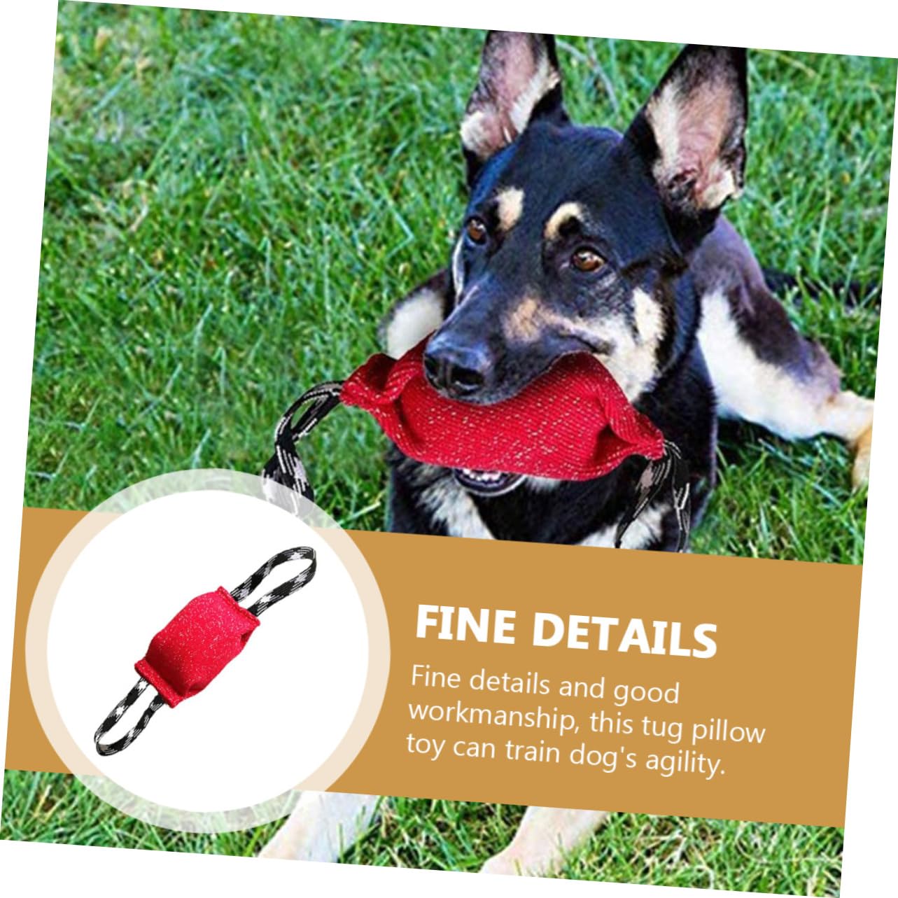 Kisangel 2piezas Pillow De Molar para Perros Juguete Interactivo De Tirar Resistente y Duradero Entrenamiento De Agilidad Canina para Cachorros y Perros Pequeños