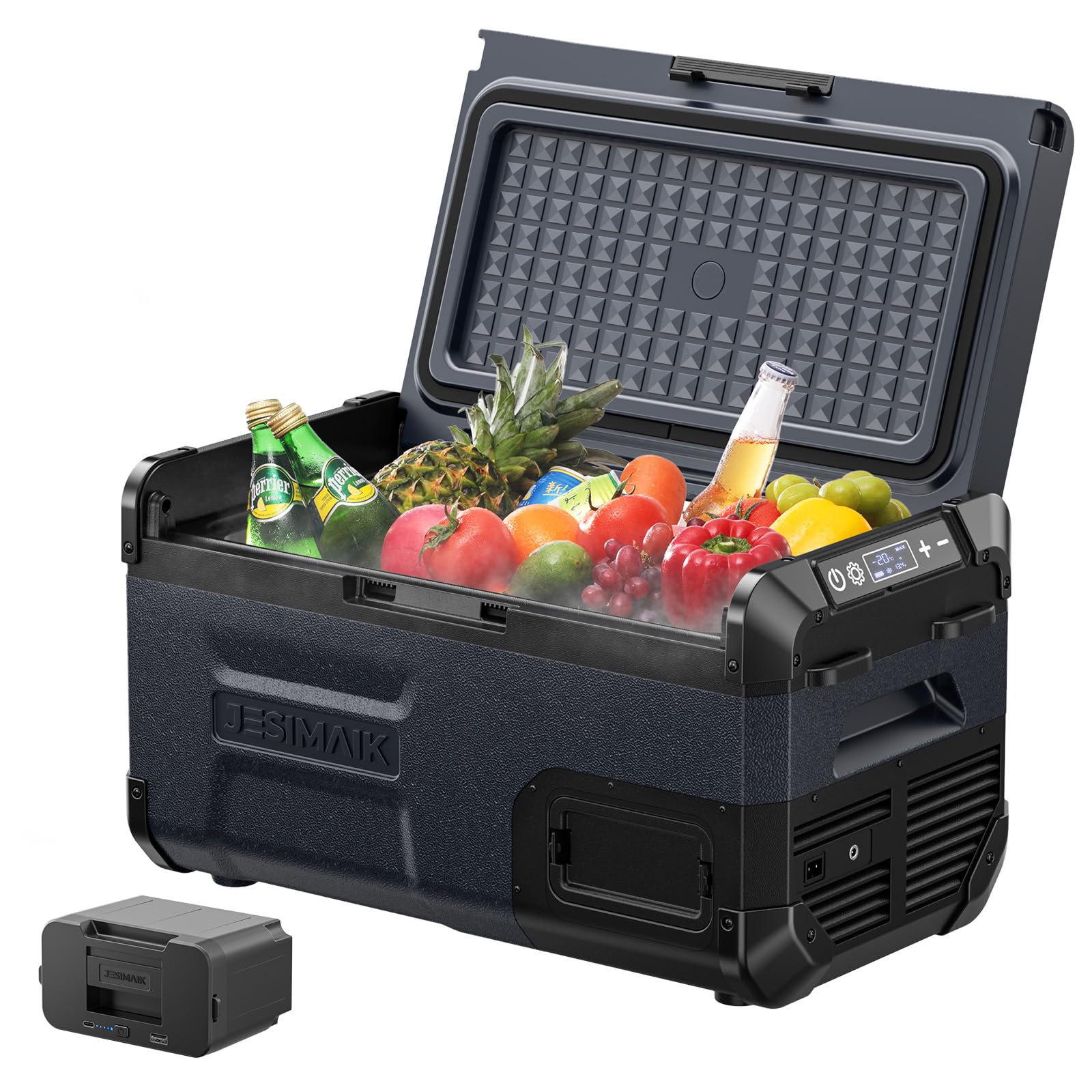 ESIMAK ポータブル冷蔵庫 車載冷蔵庫 20L Amazon.co.jp: JESIMAIK 車載冷蔵庫 E20 20L -20℃～10℃ バッテリー1個
