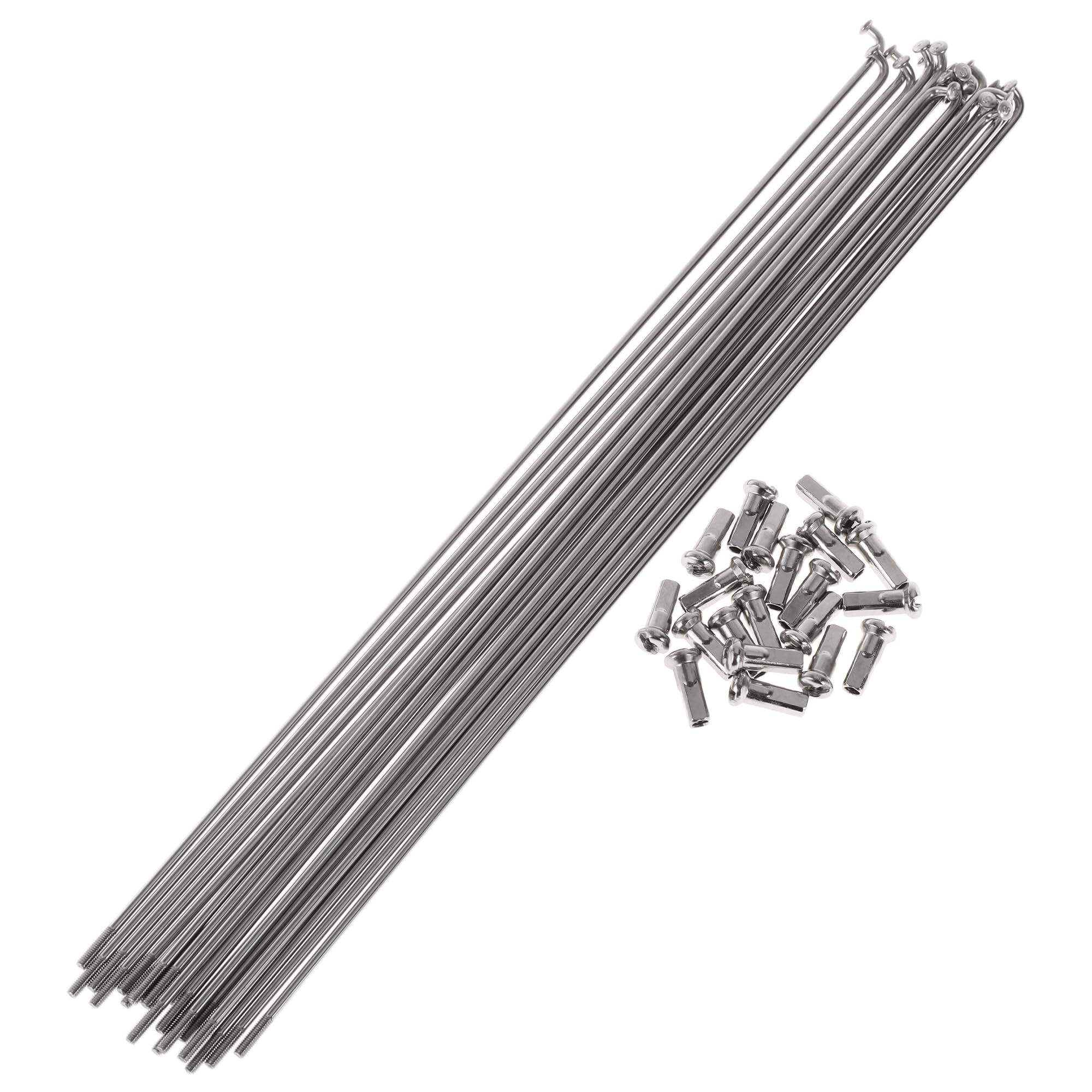 Partuto 20 Set 13G Bicycle Spokes 269mm Bike Wheel Spokes 304 Stainless Steel Silver Tone