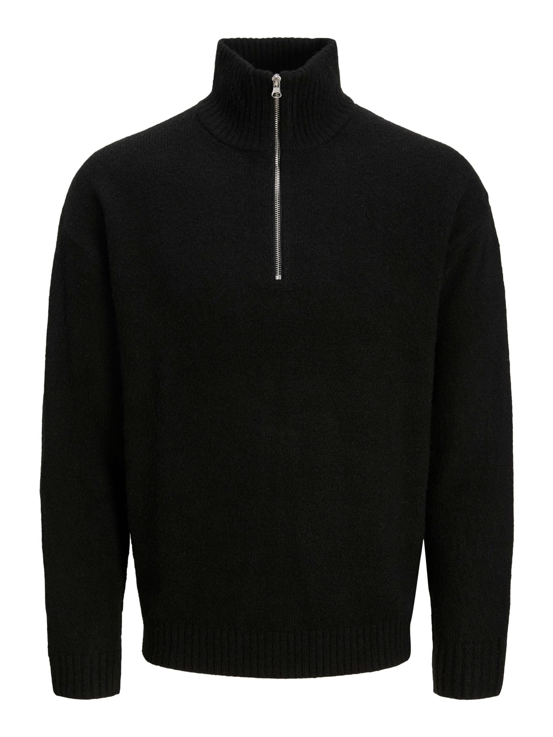 Plain Half Zip | Relaxed Fit, Plain, Long Sleeves, Casual, Maximum temperature 30°C gentle process