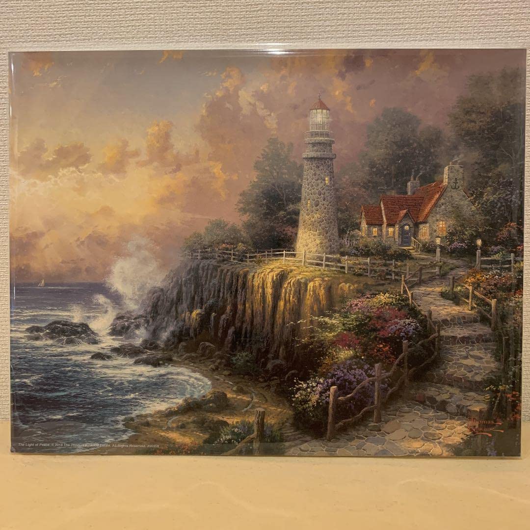 新品箱付き トーマスキンケード ヴィンテージ ステンドグラス 平和の光