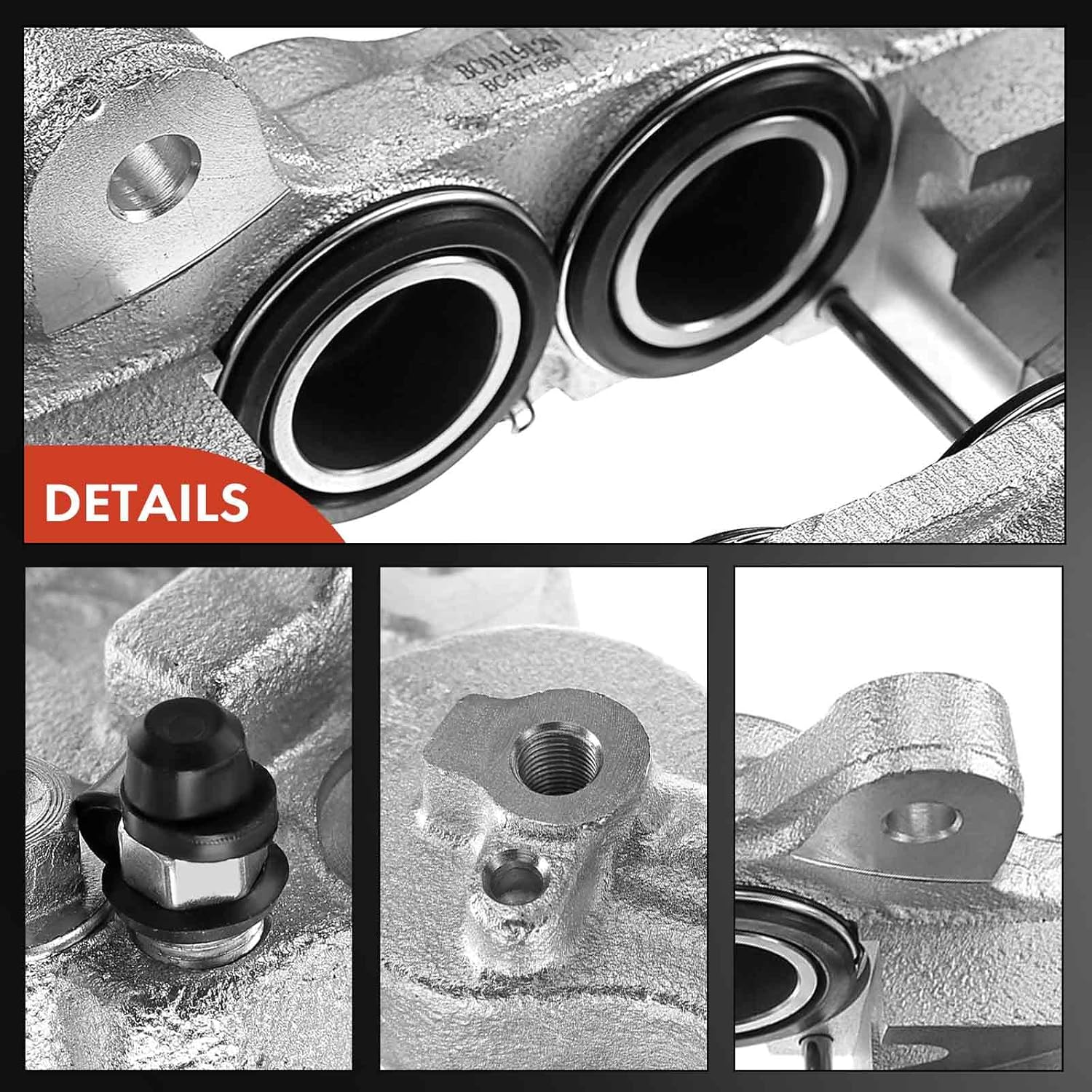 A-Premium Disc Brake Caliper Assembly Compatible with Select Toyota Models - Land Cruiser 1993 1994 1995 1996 1997, L6 4.5L, Sport Utility, 80 Series - Front Left Driver Side