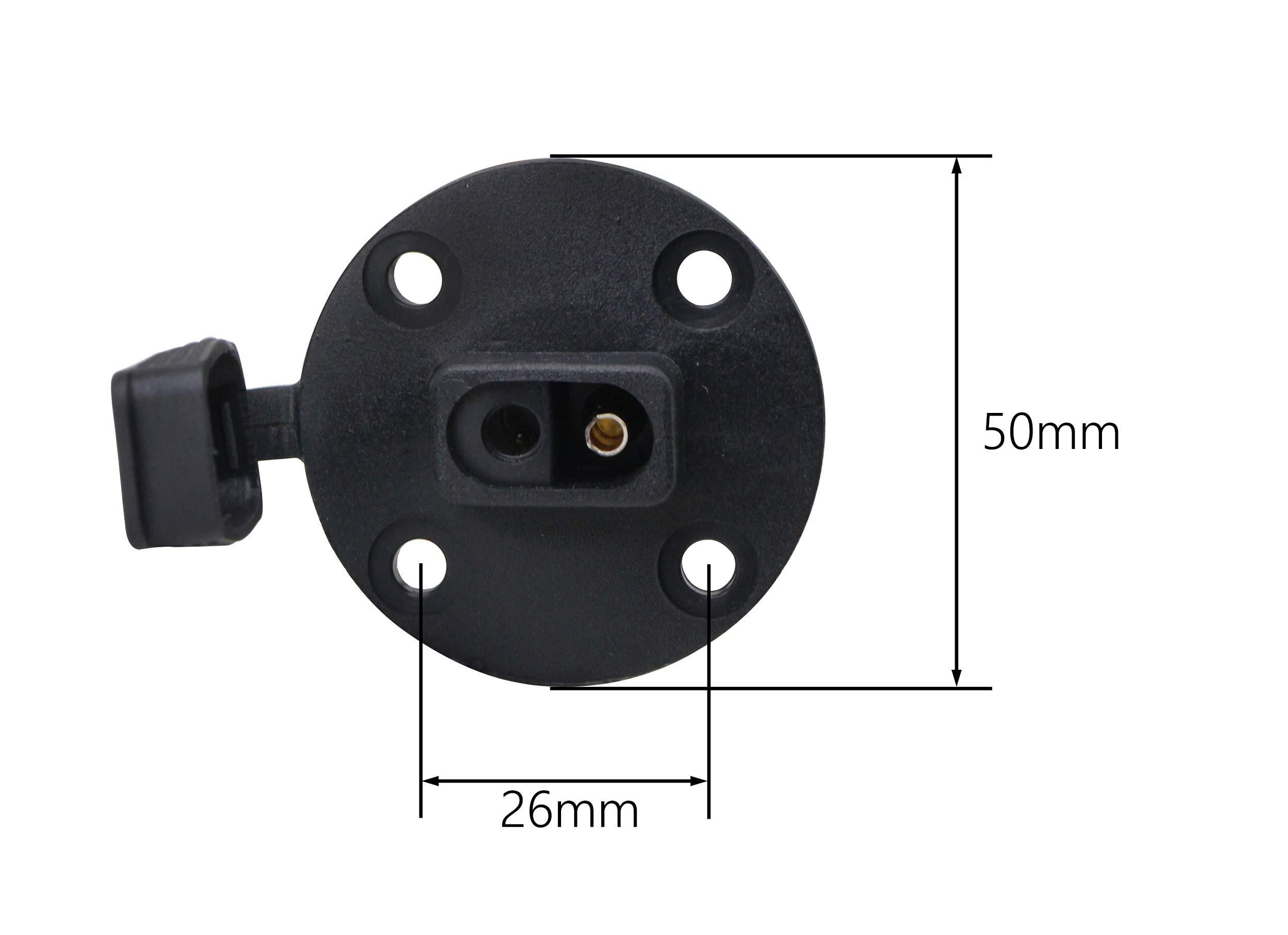 CERRXIAN 60cm 10 AWG SAE to SAE 2 Pin Quick Disconnect with Cap Power Automotive Panel Extension Cable with Screw Holes for Solar Panels Battrey