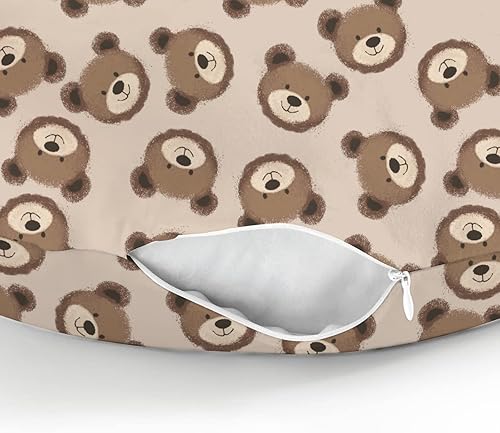 Miniatura 8 de Fundas de almohada neutras de lactancia con diseño de osos bohemios para niños y niñas, lindas fundas de almohada de lactancia para almohadas de