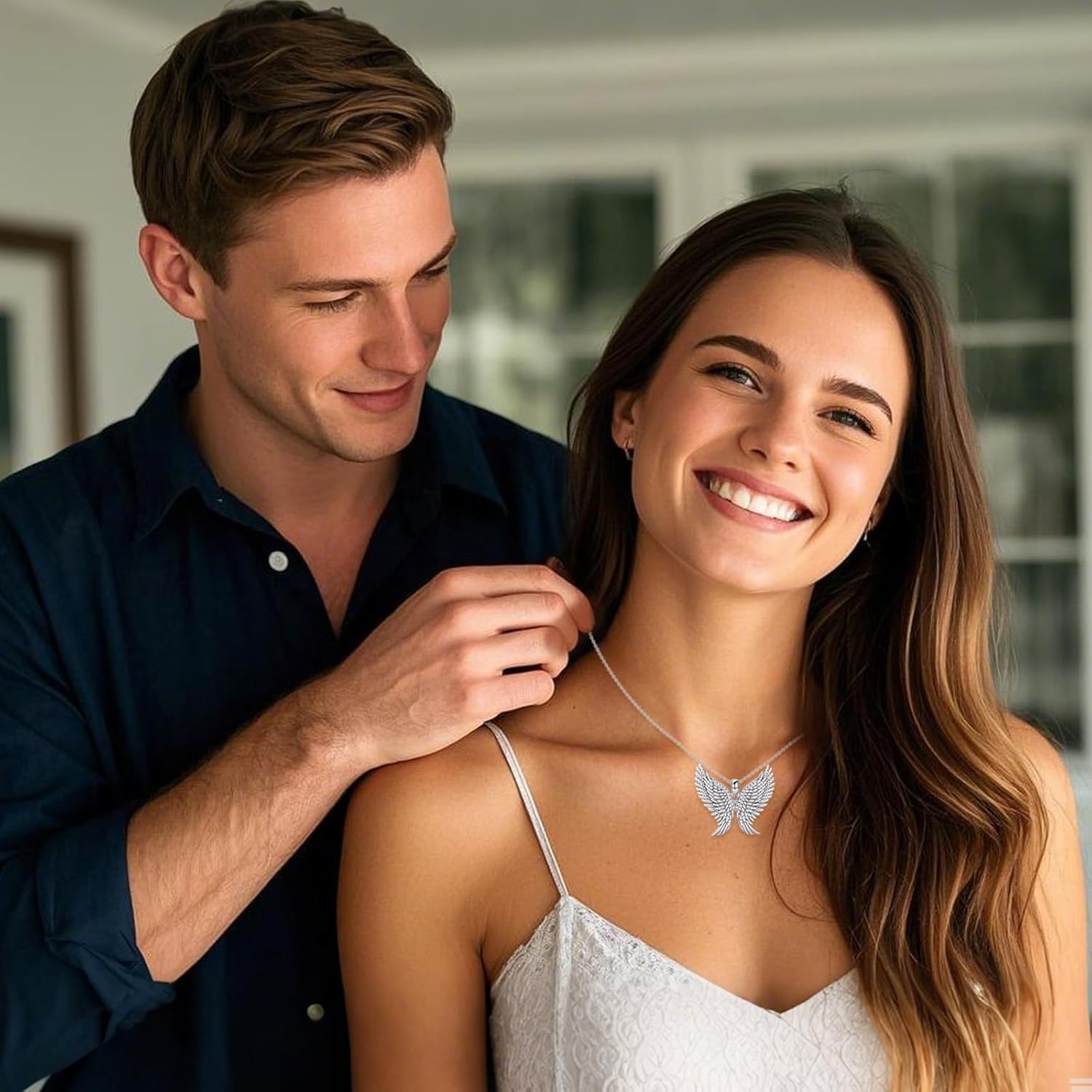 YFN Wing Necklace Sterling Silver Angel Wing Pendant Necklace Wing Jewelry for Women Angel Gifts for Women - Image 5