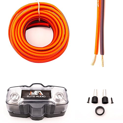 Miniatura 2 de Elite Audio EA-PRMK0 - Kit de cableado de amplificador - 3600 W de potencia máxima - Alambre de aluminio revestido de cobre, capacidad de alta