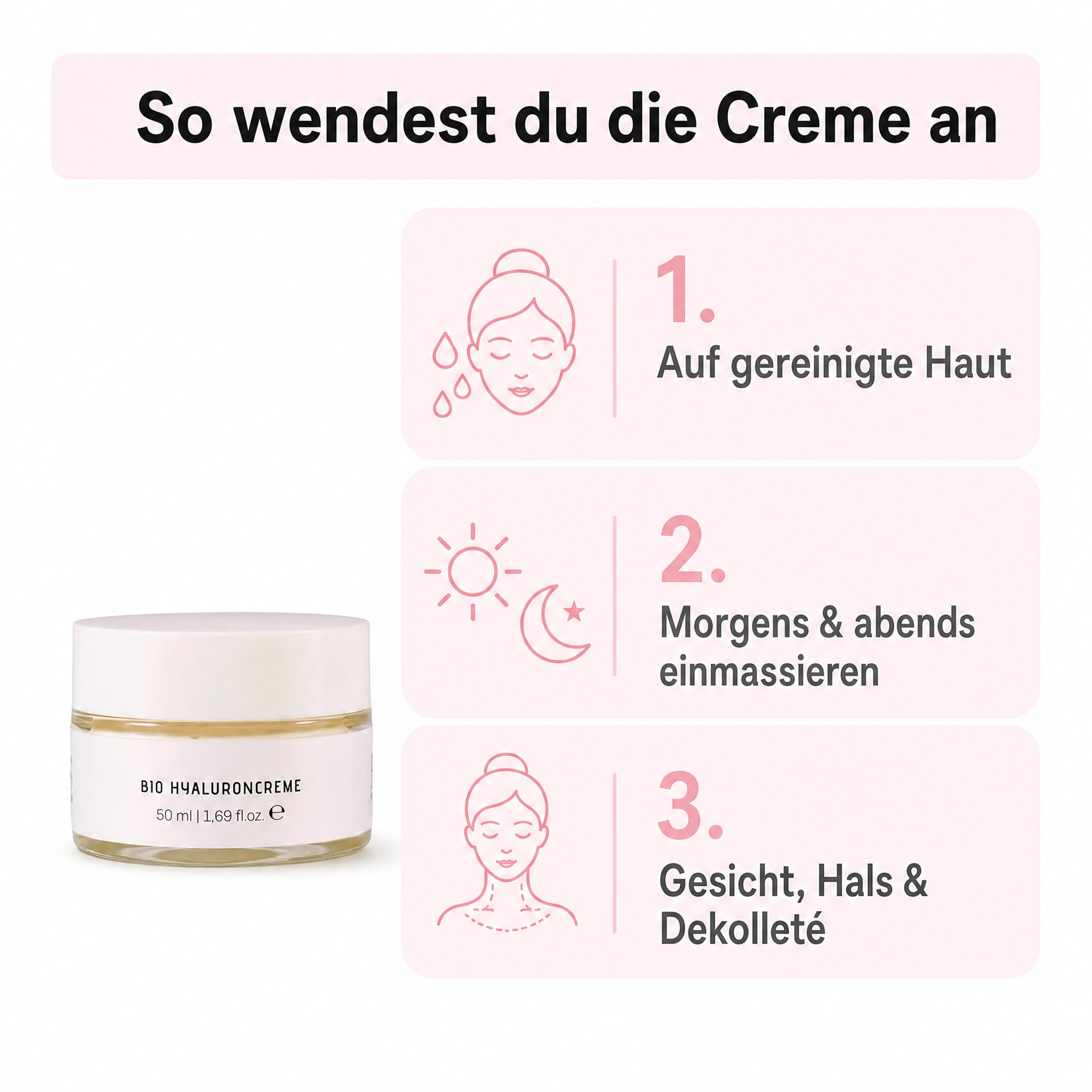 KS Beauty Bio Hyaluroncreme Tages- & Nachtcreme, 50 ml | Hyaluron