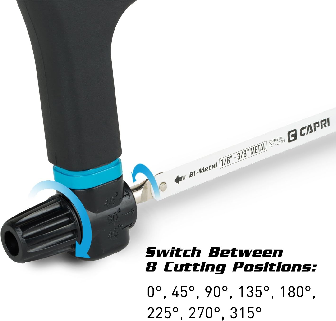 Capri Tools High Tension Multi-Angle Hacksaw