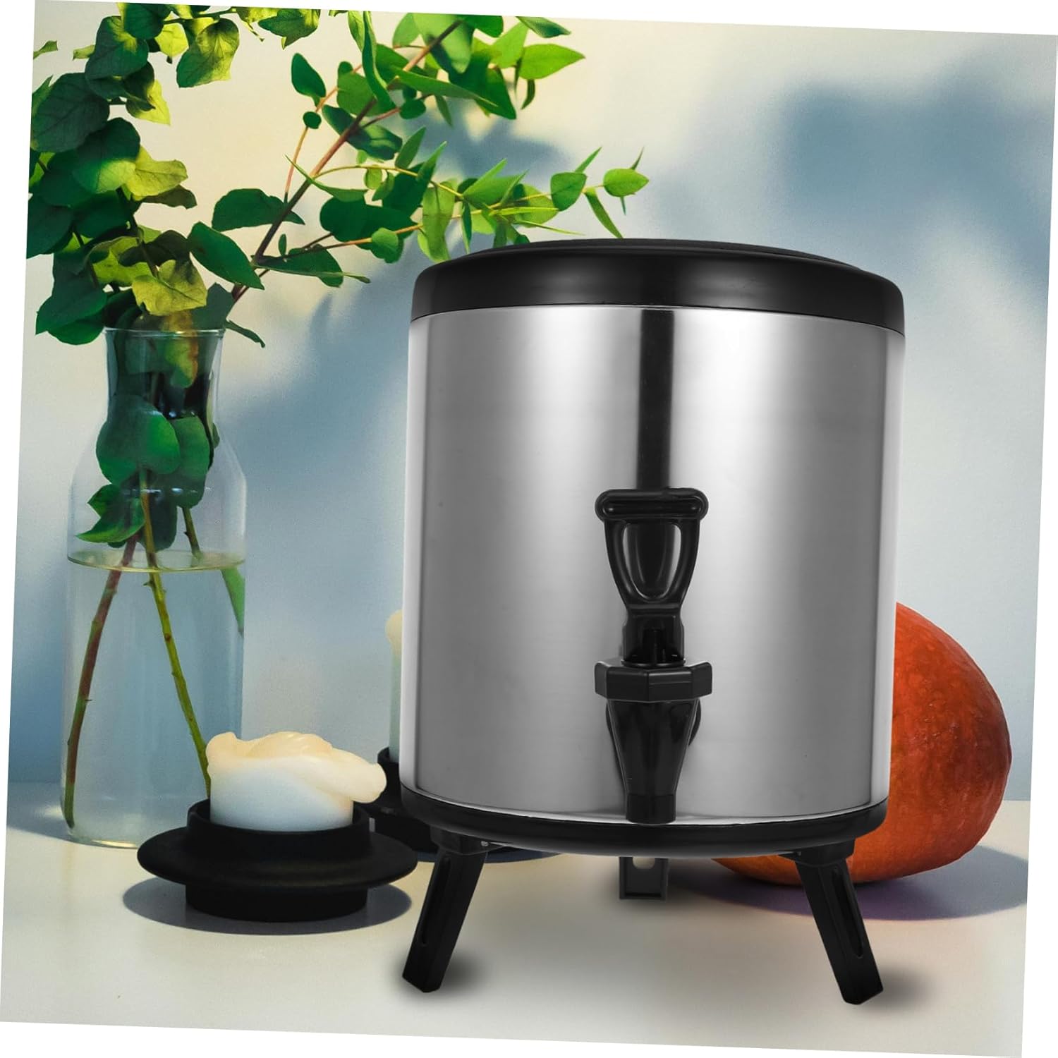 Zerodeko Commercial Coffee Dispenser Insulated Beverage Cooler Dual Temperature Instant Hot Water Dispenser