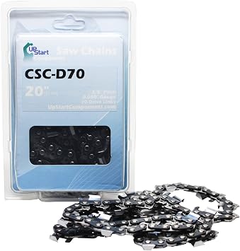 20" Full Chisel Saw Chain for Echo CS-590 Timberwolf Chainsaws - 20 inch, 3/8" Pitch, 0.050" Gauge, 70 Drive Links, CSC-D70