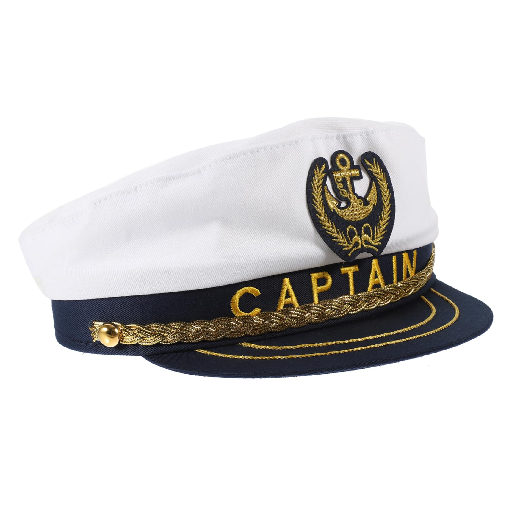 CONGARTENO Captain Hat Sailor Costume Cap for Men Women Comfortable Breathable Party Hat for Cosplay and Daily Wear