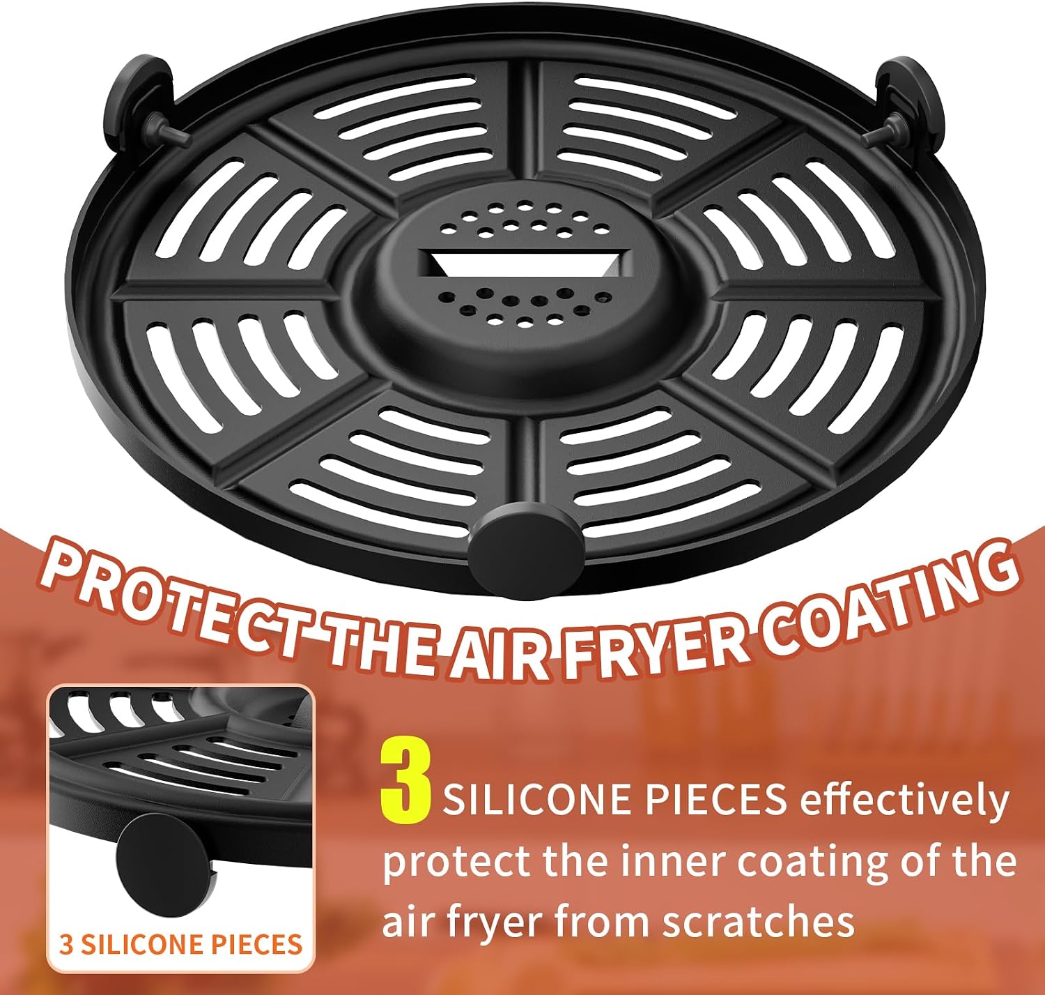 Replacement Air Fryer Tray for Ninja AF101, Air Fryer Accessories for Ninja AF101, AF150 and AF161,Grill Pan for Ninja FD401 Foodi OP300 to OP500 Crisper Plate Replacement